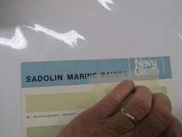 Sadolin Navy Gloss vene-emali / yachtemalj -värikartta / färgkarta