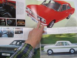 Ford Cortina Standard, De Luxe, Farmari, 1600 E, GT &amp; Lotus 1969? -myyntiesite / sales brochure