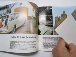 Ford Cortina Standard, De Luxe, Farmari, 1600 E, GT &amp; Lotus 1970? -myyntiesite / sales brochure