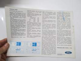 Ford Cortina Standard, De Luxe, Farmari, 1600 E, GT &amp; Lotus 1970? -myyntiesite / sales brochure