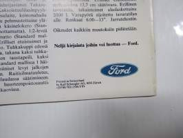 Ford Cortina Standard, De Luxe, Farmari, 1600 E, GT &amp; Lotus 1970? -myyntiesite / sales brochure