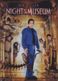 DVD - Yö museossa (Night at the Museum), 2007. Ben Stiller, Robin Williams, Dick Van Dyke, Mickey Rooney. Huippukomedia
