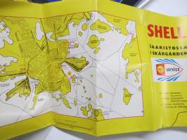 Shell saaristossa - Shell i skäsgården -huoltoasemat (meriasemat) / tankkauspisteet -kartta