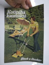 Kotipiha kauniiksi - Black &amp; Decker puutarhatyökalut -myyntiesite