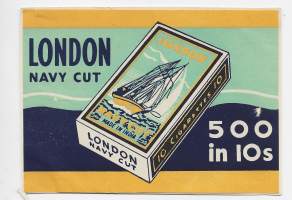 London Navy Cut    tupakkaetiketti
