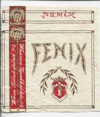 Fenix   - tupakkaetiketti  valmistettu 1912