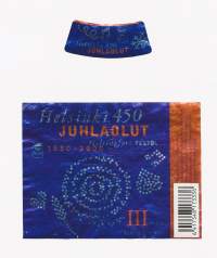 Helsinki 450  III Juhlaolut olut 1550-2000 - olutetiketti