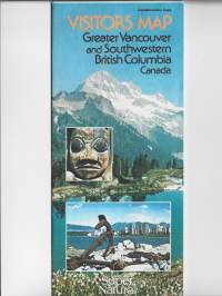 Canada British Columbia  matkailuesite  kartta