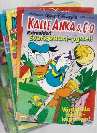 Kalle Anka&amp;Co (Aku Ankka) 1985 nrot  2,11,13,15,17,19,20,28,37,44,50 , 51 ja 52      yht 13 kpl ruotsinkielisiä sarjakuvalehtiä