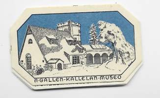 A Gallen-Kallela  museo rintamerkki  pahvia