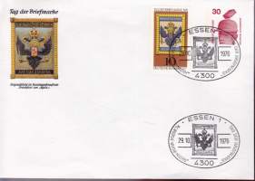 FDC Saksa - Tag der Briefmarke, 29.10.1976.