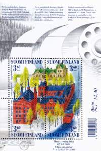 Suomi pienoisarkki/blokki BL27 Verla 2001 ** postituore. LAPE 1557-1560 (4 kpl) . LAPE 12€.