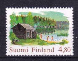 Suomi Yleismerkki Sauna (4,80mk)  1999 ** postituore. LAPE 1479 . LAPE 3,50€.
