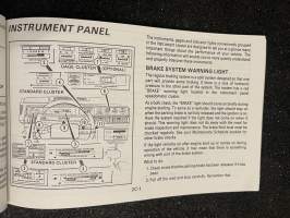 Pontiac Owners Manual - Käyttöohjekirja (1988)