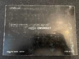 Chevrolet Tahoe - Käyttöohjekirja (Vuotta ei tiedossa)