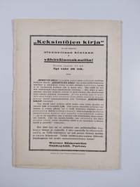 Ihmeitten kirja N:o 16 (elokuu 1916)