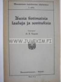 Uusia kotimaisia lauluja ja sovituksia. Miesäänisten laulukuntien ohjelmistoa. 2. vihko