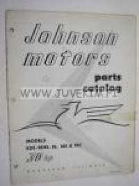 Johnson 30 hp models RDE - RDEL - 18, 18E &amp; 18C outboards 1956 parts catalog -varaosaluettelo
