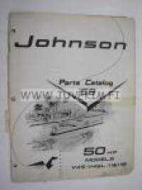 Johnson 50 hp models V4S - V4SL - 11 &amp; 11B outboards 1959 parts catalog -varaosaluettelo