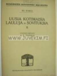 Uusia kotimaisia lauluja ja sovituksia. Miesäänisten laulukuntien ohjelmistoa. VII vihko