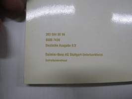Mercedes-Benz 1019, 1219, 1419, 1424, 1619, 1624 Betriebsanleitung -alkuperäinen auton mukana toimitettu käyttö- ja huolto-ohjekirja, perusteellinen, saksaksi