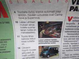 AM Automies 1995 nr 2 -Korpivaara yhtiöt - Toyota-Citroën-Suzuki -asiakaslehti