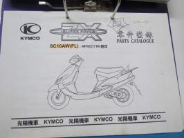 Kymco Super Fever ZX SC10AW(FL) apr/27/´04 Parts Catalogue -varaosaluettelo