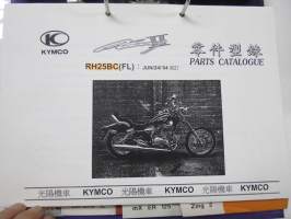 Kymco Zing II RH25BC(FL) jun/24/2004 Parts Catalogue -varaosaluettelo