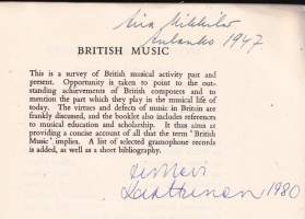 British Music, 1946. British Life &amp; Thought No 18.