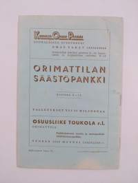 Etelä-Hämeen ja Keski-Uudenmaan kirkkolaulujuhlat Orimattilassa kesäkuun 18-19 P. 1949
