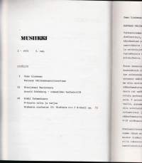 Musiikki (-lehti) - 1975 vuosikerta 1-4, 4 numeroa.  Katso sisältö kuvista.