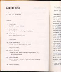 Musiikki (-lehti) - 1977 vuosikerta 1-4, 4 numeroa.  Katso sisältö kuvista.