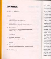 Musiikki (-lehti) - 1977 vuosikerta 1-4, 4 numeroa.  Katso sisältö kuvista.