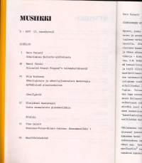 Musiikki (-lehti) - 1977 vuosikerta 1-4, 4 numeroa.  Katso sisältö kuvista.