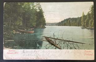 Helvetin järvi, Ruovesi - Kulkenut vanha kortti