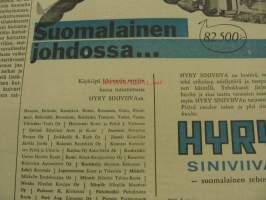 Koneviesti 1961 nr 20    Kannessa: 4000 Fordson -traktoreita ostettu tänä vuonna.   Artikkeli : Deutz D 30.  Fiat-traktoreista  mainos, 5 eri mallia.