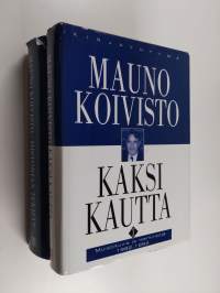 Kaksi kautta 1-2 : Muistikuvia ja merkintöjä 1982-1994 ; Historian tekijät (signeerattu, valokuva signeeraustilanteesta)