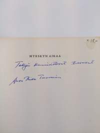 Myrskyn aikaa (signeerattu, tekijän omiste)