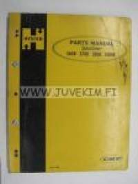 Hyster Space Saver S60B, S70B, S80B, S100B parts manual -varaosaluettelo