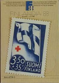 Filatelian maailmannäyttely Finlandia 88 - Helsinki 1-12.61988. Bulletin 3. (Postimerkkeily, näyttelykirja)
