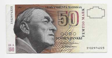50  markkaa 1986  Litt A