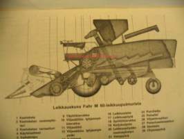 Fahr M60 itsekulkeva leikkuupuimuri käyttöohje- ja huoltokirja