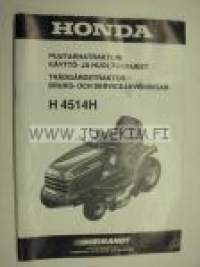 Honda H 4514H puutarhatraktori -käyttö- ja huolto-ohjeet