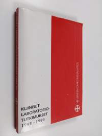 Kliiniset laboratoriotutkimukset 1993-1994