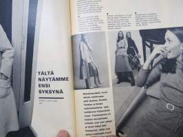 Kotiliesi 1970 nr 8, 24.4.1970, Lesket ja orvot, Koulujen työrauha, Lea ja Lasse Nevanlinnan talo Kauniainen, Terveysmatka Romaniaan, Syysmuoti, Puhelunvälittäjä, ym