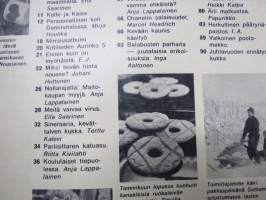 Kotiliesi 1972 nr 5, 3.3.1972, Domino pikapystytystalossa, Nollarajalla - maitokaupan myyjä, Meitä vaivaa virus, Koulukyydit,Pikku palleroille,Lastenpöydän astiat...