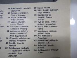 Kotiliesi 1972 nr 5, 3.3.1972, Domino pikapystytystalossa, Nollarajalla - maitokaupan myyjä, Meitä vaivaa virus, Koulukyydit,Pikku palleroille,Lastenpöydän astiat...