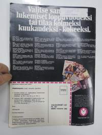 Kotiliesi 1972 nr 5, 3.3.1972, Domino pikapystytystalossa, Nollarajalla - maitokaupan myyjä, Meitä vaivaa virus, Koulukyydit,Pikku palleroille,Lastenpöydän astiat...