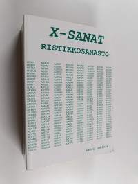 X-sanat : ristikkosanasto