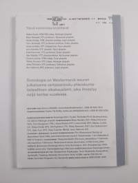 Sosiologia 1/2014 : Westermarck-seuran julkaisu